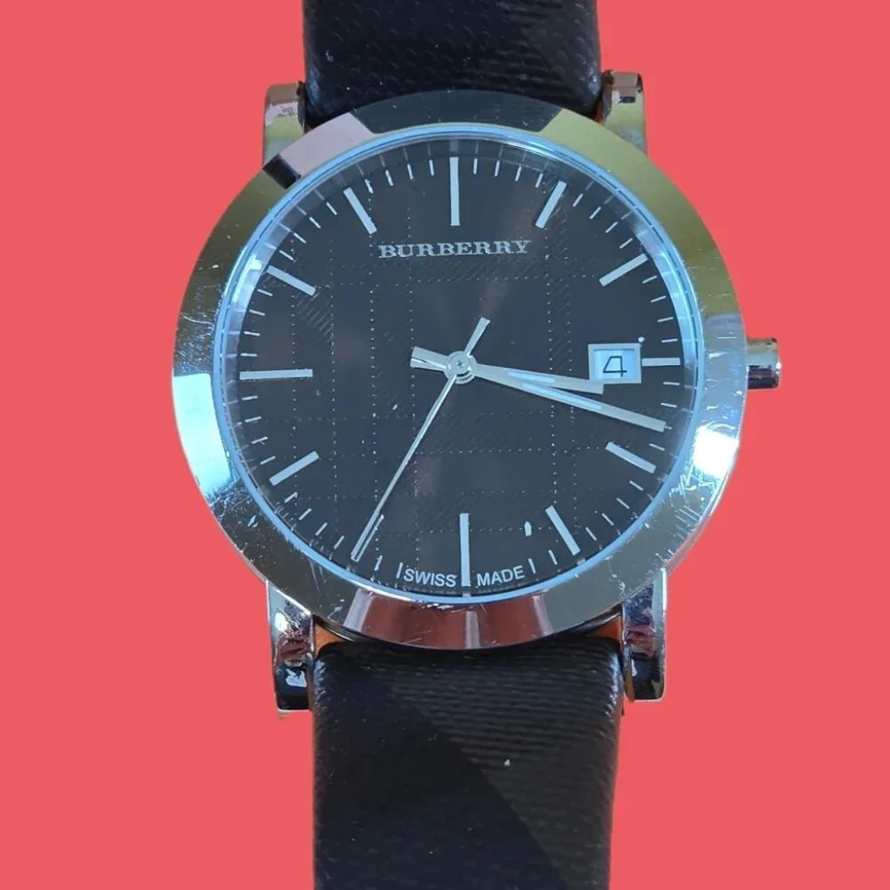 Burberry “The City” Smoked Check Brown BU1775 Watch - Picture 1 of 5